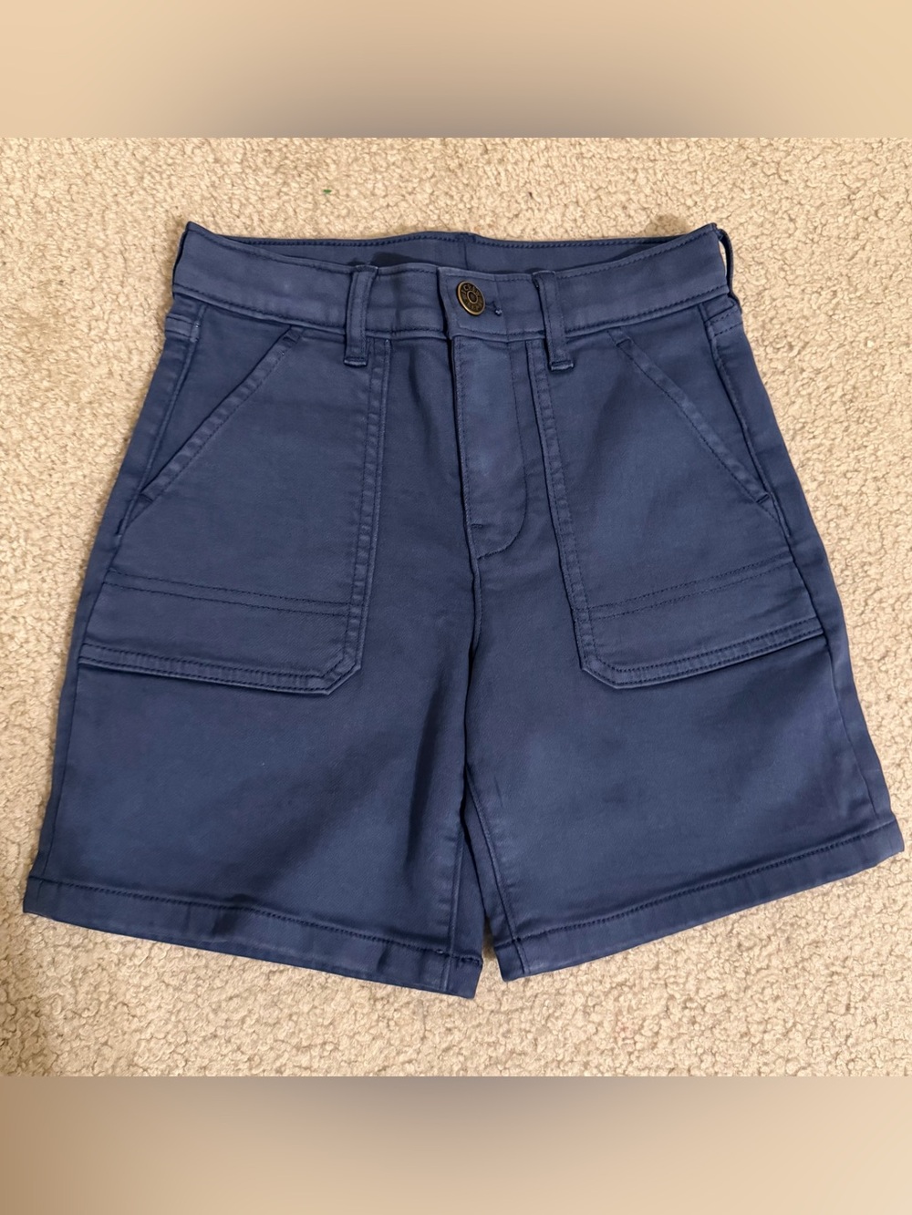 NWT Crewcuts Kids' garment-dyed stretch jean short size,5,6